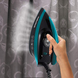 Morphy Richards 332101 Auto Clean Speed Pro Pressurised Steam Generator, Black and Teal