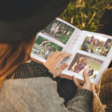 Photo Album 4x6 300 Photos, Genuine Leather Photo Albums with Writing Space with 30 Writing Paper, Travel Family Wedding Kids Graduation Ultrasound Baby Picture Album Scrapbook Photo Album (Simple)