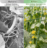 Cucumber Trellis for Raised Bed, U-Shape Garden Arch Metal Support for Climbing Plants, Metal Arch Plant Support Vegetables Trellis, Plant Support for Vine Outdoor (47x15.7in) NOT for Heavy Plant
