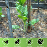Junkogo Deer Fence Netting for Garden, 5x100 FT Plastic Mesh Fencing Roll