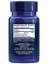 Life Extension Optimized Chromium with Crominex 3+ 500 mcg, Metabolism Health, Healthy Balance, Vegetarian, Gluten Free, Non-GMO, 500 mcg, 60 Vegetarian Capsules