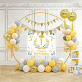 8ft Balloon Arch Stand,Round Backdrop Stand,Golden Circle Wedding Arch Frame for Wedding,Valentine's Day,Birthday,Party,Friends Gathering,Christmas,Garden Decoration
