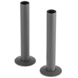 Sandy Beach Anthracite Radiator Pipe Covers - Anthracite TRV Thermostatic Radiator Valve Pipe Cover, Radiator Pipe Covers Anthracite Grey Pipe Sleeves & Collars, Anthracite Pipe Covers (130mm x 18mm)