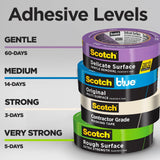 Scotch Contractor Grade Masking Tape, 0.94 inches by 60.1 Yards (540 Yards Total per roll), 3 Pack