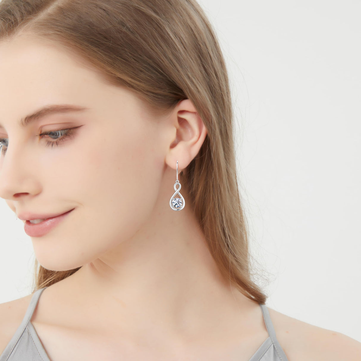 925 Sterling Silver 1.2ct Moissanite Teardrop Dangle Drop Earrings for Women Hypoallergenic, Women's Jewelry Gift