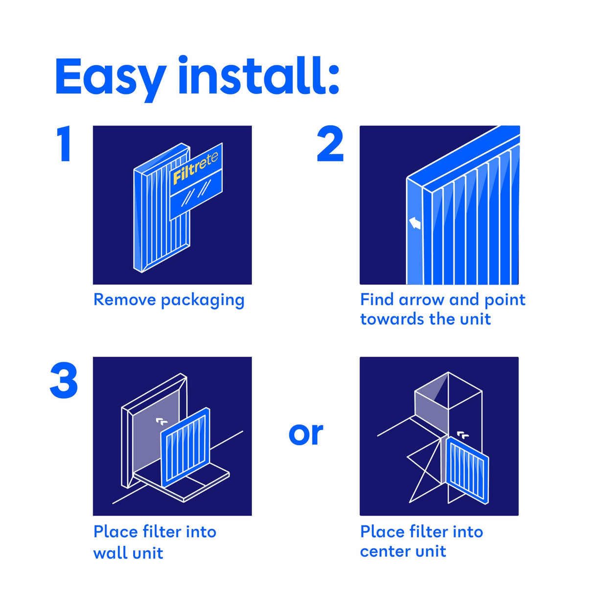 Filtrete 14x25x1 Air Filter, MERV 11, MPR 1000, Allergens & Pet Dander, 3-Month AC and Furnace Filters, Cleaner Air, Reliable Airflow, 6 HVAC Filters (Actual Size 13.68 x 24.68 x 0.81 in)