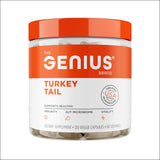 The Genius Brand Genius Turkey Tail - Plant-Based Supplement for Immune, Gut & Antioxidant Support - Organic & Non-GMO - 120 Veggie Capsules