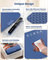 Food Warming Mat Extra Large 37"x15" with APP Control, Electric Warming Tray Adjustable Temp 99 Hour Timer Dishwasher Safe, Warming Mat for Food, Roll Up Portable Food Warmers for Parties Buffet