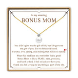 PEALICIOUS Bonus Mom Necklace from Daughter as Step Mom Birthday Gifts