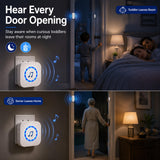 SanJie Door Chime, Door Open Contact Sensor Alarm with 500 FT Range,26 Chimes 5 Adjustable Volume for Business/Store/Home/Office When Entering 3 Sensors + 1 Receiver
