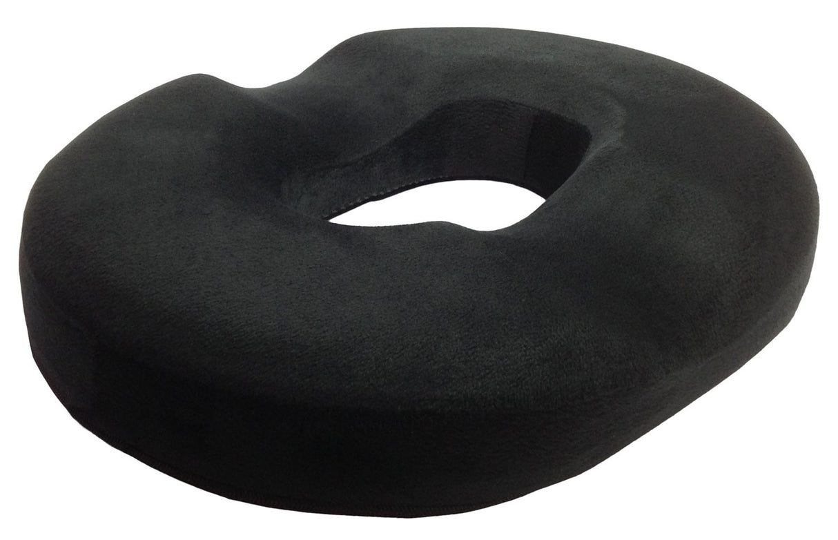 Kieba Hemorrhoid Treatment Donut Tailbone Cushion, Prostate Pillow, Pregnancy, Post Natal, Bed Sores, Coccyx, Sciatica, 18 Inches. Ultra Premium Comfort Foam (Black)