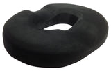 Kieba Hemorrhoid Treatment Donut Tailbone Cushion, Prostate Pillow, Pregnancy, Post Natal, Bed Sores, Coccyx, Sciatica, 18 Inches. Ultra Premium Comfort Foam (Black)