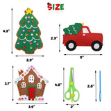 CiyvoLyeen Christmas Sewing Kit for Kids Felt Christmas Ornaments Craft Supplies DIY Activity for Girls and Boys Educational Sewing Gift for Child Set of 12