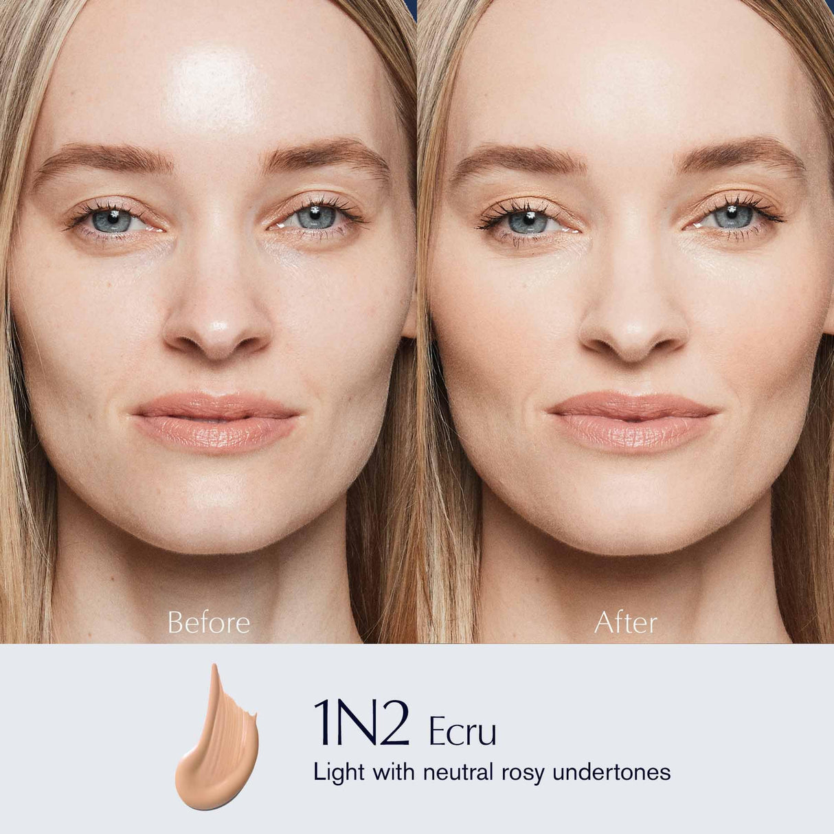 Estée Lauder Double Wear Stay-in-Place 24-Hour Long-Wear Matte Foundation Makeup, 1 Fl Oz, 1N2 Ecru