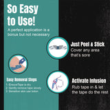 Heali Kinesiology Tape with Magnesium and Menthol, 20 Pcs Precut Strips, K Tape Roll, Knees, Physical Therapy Sports Tape for Muscle and Joint Pain Relief, Water Resistant, Pink Splatter