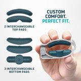 Freedom Clamp by Lunderg - with Innovative Pro-Hinge for Top-Down Pressure & 5 Different Fittings - Totally Customizable Penile Clamp for Incontinence - Mens Incontinence Products