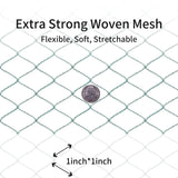 Bird Netting 20'x40' with 1" Square Mesh Bird Net Garden Netting for Chicken Coop, Aviary, Deer Fence, Chicken Netting Fruit Tree Netting