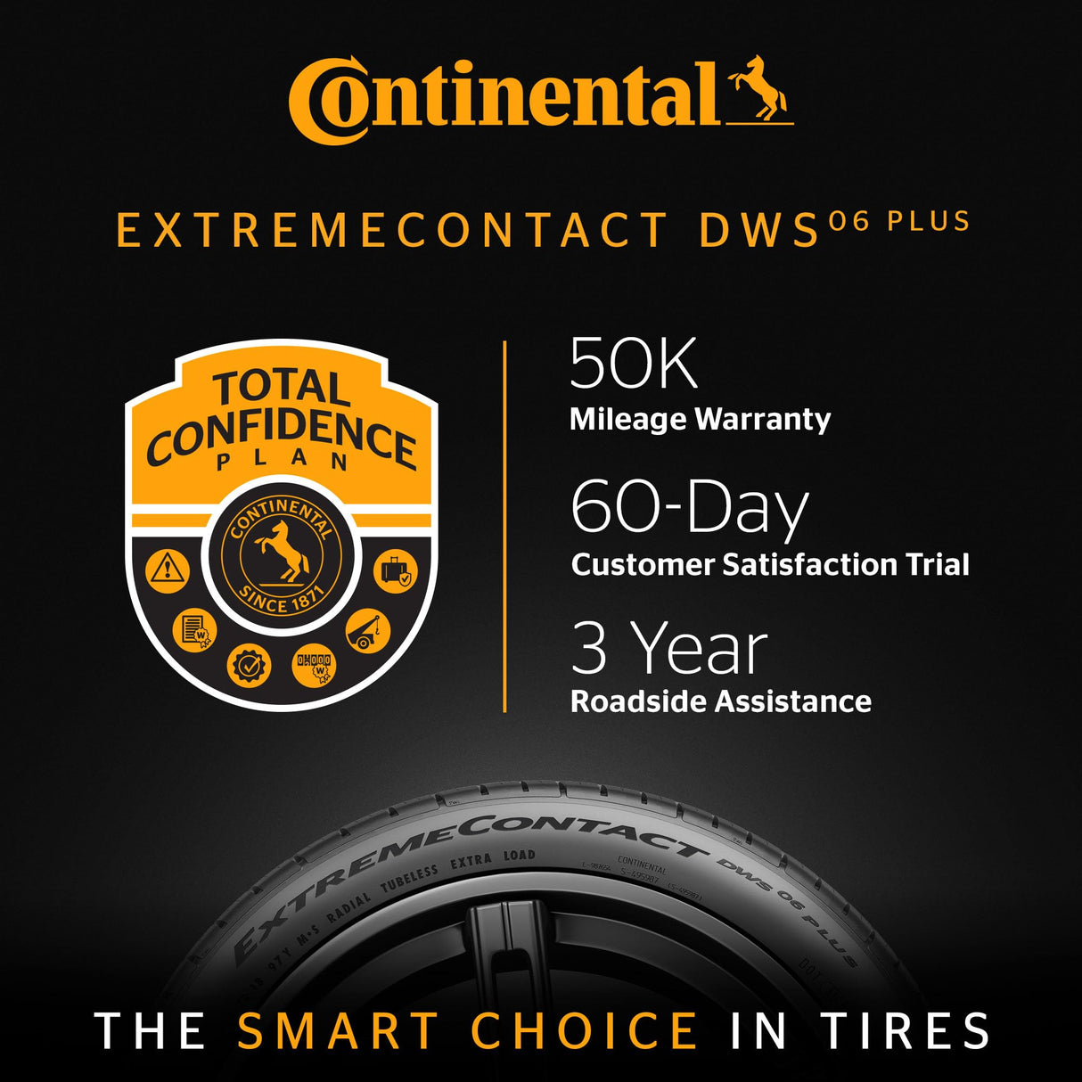 Continental ExtremeContact DWS06 PLUS UHP All Season 245/35ZR19 93Y XL Passenger Tire