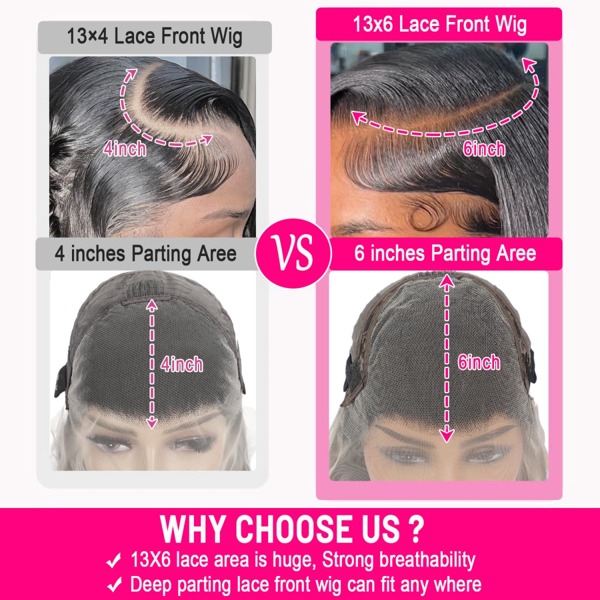 Hakaniya 13x6 Body Wave Lace Front Wigs Human Hair Pre Plucked HD Transparent Lace Frontal Wigs Human Hair 180% Density Glueless Wigs Human Hair with Baby Hair for Women 26 Inch