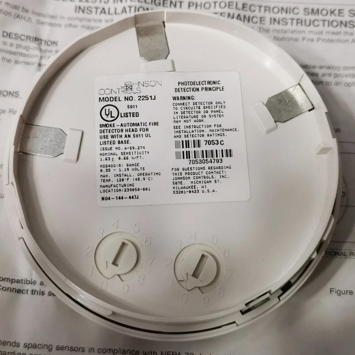New Johnson 2251J Detector 2251J
