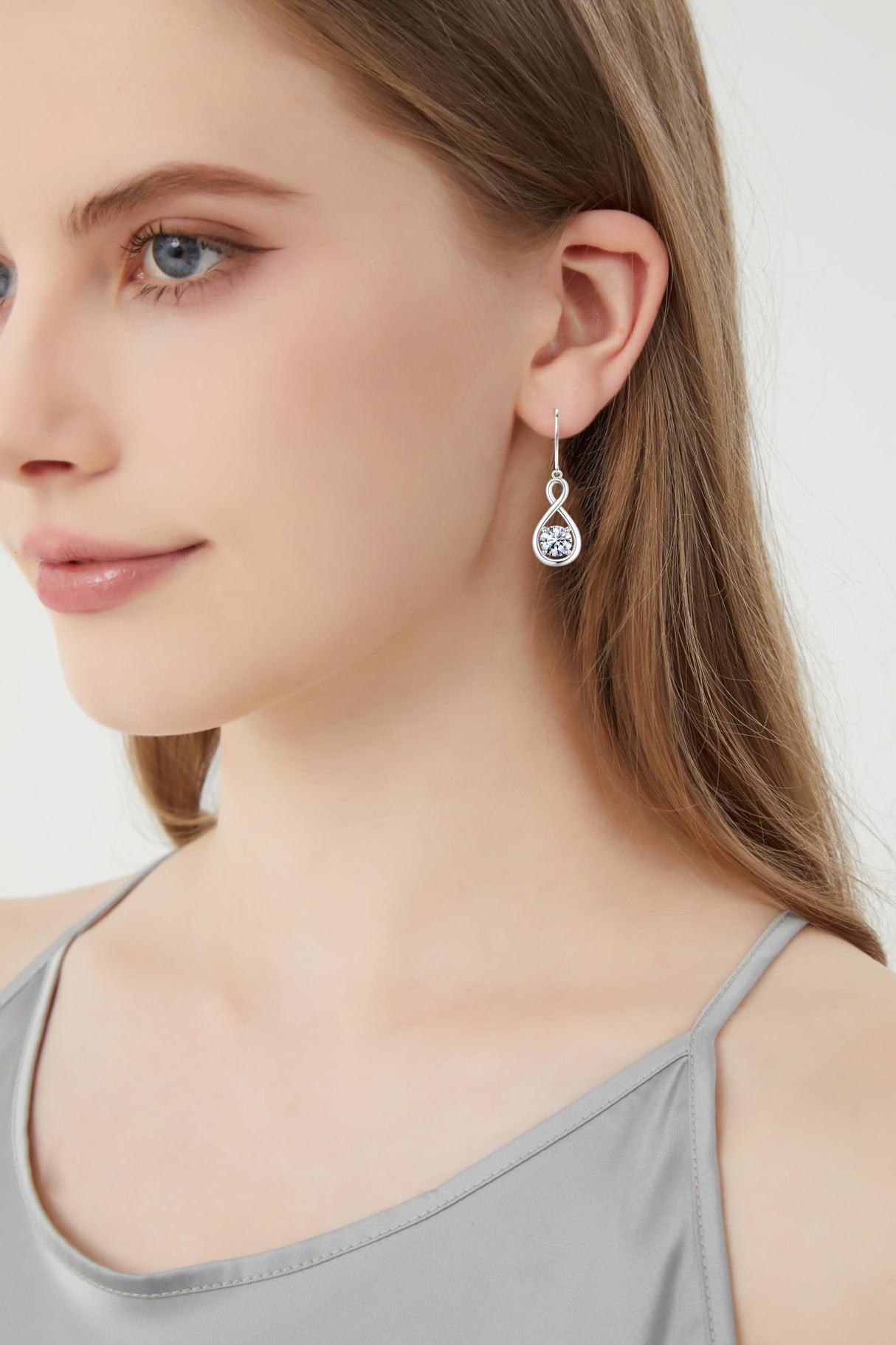 925 Sterling Silver 1.2ct Moissanite Teardrop Dangle Drop Earrings for Women Hypoallergenic, Women's Jewelry Gift