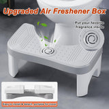 Recximi 2 Pack Toilet Potty Stool Adult, Portable Bathroom Stools for Adults, 7 Inch Step Stool with Fresher Box, Toilet Feet Pooping Stool for Toilet to Help Poop, Grey