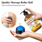 Massage Oil for Massage Therapy,Lymphatic Drainage-Ginger Oil Sore Muscle Arnica Oil &Lavender Oil Relaxing Massage Oils for Date Night,Massage Ball,Christmas Gifts for Men,Stocking Stuffers for Women