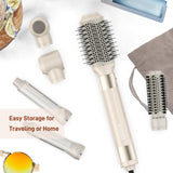 5 in 1 Hair Air Styler - Hair Dryer Brush 110000 RPM for Fast Drying & Hot-Air Auto Wrap Curlers for Curling, Frizz-Free Blow Dryer Brush for Straightening Volumizing No Heat Damage