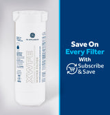 GE XWFE Refrigerator Water Filter, Genuine Replacement Filter, Certified to Reduce Lead, Sulfur, and 50+ Other Impurities, Replace Every 6 Months for Best Results, Pack of 1