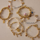 Little Words Project Initial Charm, A, Customizable Charm for Bracelets, Necklaces, Keychains & More