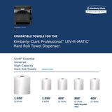 Kimberly Clark Professional Levermatic Roll Paper Towels Dispenser (09765), Manual, Smoke (Black)