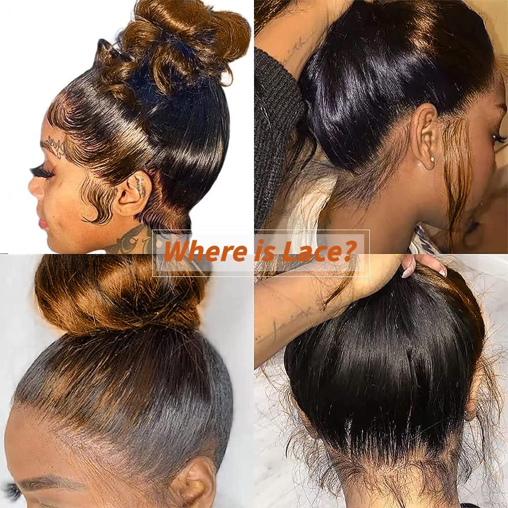 200% Density Full 360 Lace Front Wigs Human Hair For Women Ombre Lace Front Wig Human Hair Glueless Wigs Human Hair With Baby Hair Body WaveLace Front Wigs Human HairBrazilian Virgin HumanHair 26 Inch