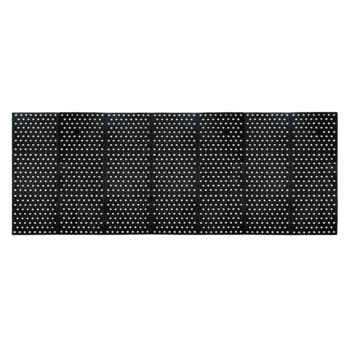 tonchean Rubber Floor Mat with Drainage Holes 83x36x0.4in Commercial Anti-Fatigue Rubber Mat with Non-Slip Backing Heavy Duty Drainage Floor Mats for Commercial Restaurant Kitchen Bar Use Wet Area