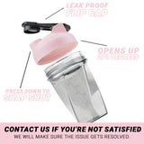 HELIMIX 1.5 Vortex Blender Shaker Bottle Holds Upto 20oz | No Blending Ball or Whisk | USA Made | Portable Pre Workout Whey Protein Drink Shaker Cup | Mixes Cocktails Smoothies Shakes | Top Rack Safe