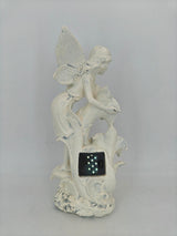 SAMPU Craft Angel Figurines Garden Statue with Solar Powered Light 12.2IN