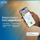 Schlage Encode Plus Smart Wi-Fi Lock for Front Door, Keyless Entry Deadbolt, Unlock with Apple Watch, Built-in WiFi and App Control, Easy Install, Alexa & Apple HomeKit Compatible, Aged Bronze