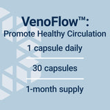Life Extension VenoFlow™, nattokinase Enzyme, French Maritime Pine bark Extract, Supports Healthy Vascular Function, arm and Leg Circulation, Gluten Free, Non-GMO, Vegetarian, 1-Daily, 30 Capsules