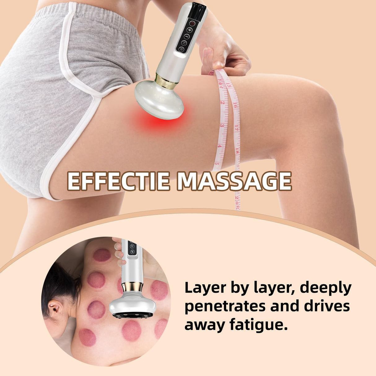 shuredross Handheld Cellulite Massager-Cupping Kit for Massage Therapy,Cupping Machine,Cellulits Massager with 12 Suction Modes, Rechargeable&Cordless varially Anti Cellulites Massagers（White