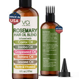 VITAL AFFAIR Blend Of Pure Rosemary Oil With Castor, Batana, Jojoba Oil - Infused With Biotin & Vitamin E-Blend of Effective Hair Oils for Hair Growth-Strengthening Treatment 6 Fl Oz
