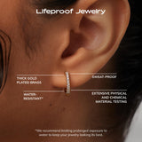 Ana Luisa Huggie Hoop Earrings - Minimal Single & Stacked Double Hoop Styles for Women - 14K Gold Plated, Silver Rhodium & Two-Tone - Hypoallergenic, Water-Resistant, Tarnish-Free