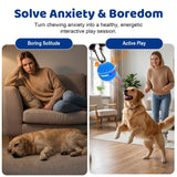 Smart Interactive Dog Toys Ball for Aggressive Chewers Medium Large,E-TPU 1