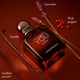 Armani Beauty - Stronger With You - Parfum - Cologne for Men - Woody & Ambery Fragrance - Rum, Bergamot, Lavendar, Cedarwood, and Vanilla Notes - 3.4 Fl Oz