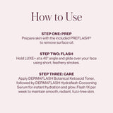 DERMAFLASH LUXE+ Sonic Dermaplaning Tool for Face Peach Fuzz Removal, Anti-Aging and Exfoliation, Stone