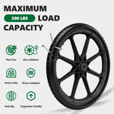 20" Flat Free Tire and Wheel with 3/4" & 5/8" Bearing, 2 Pack