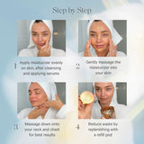 KORA Organics Turmeric Glow Facial Moisturizer Refill Pod, Hydrating Face Cream, to Soften & Plump Skin, For Oily and Combination Skin, Certified Organic & Cruelty-Free, 1.69 Fl Oz
