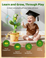 TWORIVER Adjustable Volume Dancing Talking Cactus Toy for Baby, Boys Girls