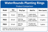 3-Pack 24-inch Tree Planting Rings – Deep Root Watering Basin & Edging.