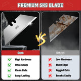 JETMORE 300 Pack Utility Knife Blades, SK5 Steel Box Cutter Blades, Blade for Box Cutter & Razor Knife, Sharp Utility Blades Refills for Construction, Home Repair, DIY, Office Use