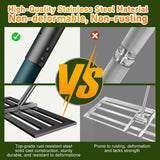 Lawn Leveling Rake, 30x10 Stainless Steel Leveler with 78" Handle