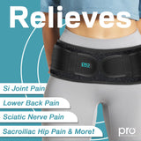 Pro Enrichment Sacroiliac Patented Hip Belt for Women and Men That Alleviates Sciatica, Pelvic, Lower Back, Leg and Sacral Nerve Pain Caused by SI Joint Dysfunction| Hip Brace (Regular)
